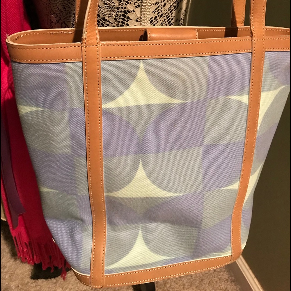 Maxx NY canvas bag with leather trim